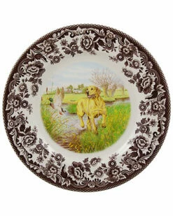 Spode Woodland Hunting Dogs Salad Plate Home