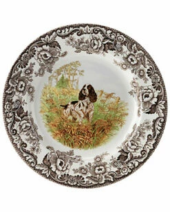 Spode Woodland Hunting Dogs Salad Plate Home