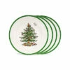 Spode "Christmas Tree" Set Of 4 10.5in Dinner Plates Home
