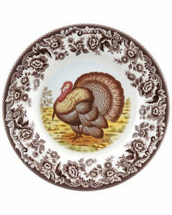 Spode Woodland Turkey Salad Plate Home