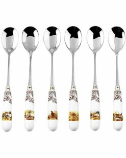 Spode Woodland Cutlery Set Of 6 Tea Spoons Home