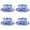 Spode Blue Italian Set Of 4 Teacup & Saucer Home -Spode Shop 3010689896 RLLD 1