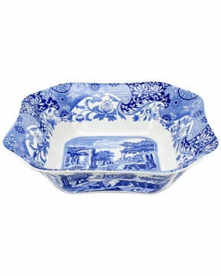 Spode Blue Italian Square Serving Bowl Home