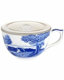 Spode Blue Italian Jumbo Cup & Lid Home