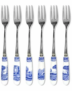 Spode Set Of 6 Pastry Forks Home