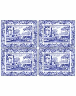 Spode Set Of Four Blue Italian Placemats Home