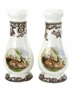 Spode Woodland Rabbit Salt & Pepper Set Home