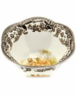 Spode Woodland Golden Retriever Nut Bowl Home