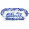 Spode Blue Italian Rectangular Handled Dish Home
