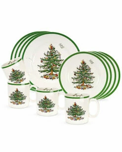 Spode Christmas Tree 12PC Place Setting Home
