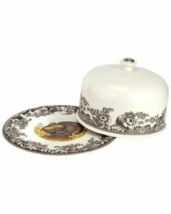 Spode Woodland 2pc Serving Platter With Dome Home -Spode Shop 3050434378 RLLD 3