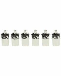 Spode Delamere Set Of 6 Spice Jars Home