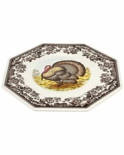 Spode Woodland Turkey Octagonal Plate Home -Spode Shop 3050505916 RLLD 2