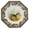Spode Woodland Quail Octagonal Plate Home -Spode Shop 3050505917 RLLD 1