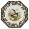 Spode Woodland Mallard Octagonal Plate Home