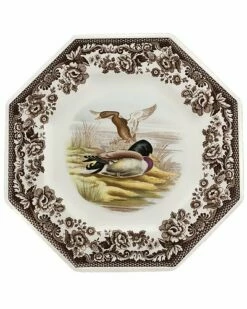 Spode Woodland Mallard Octagonal Plate Home