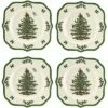 Spode Christmas Tree Set Of 4 Scalloped Salad Plates Home -Spode Shop 3050505942 RLLD 1
