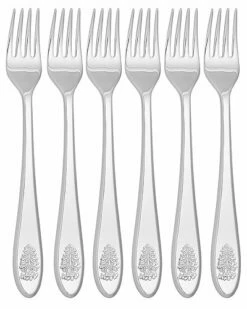 Spode Christmas Tree 6pc Cocktail Forks Set Home