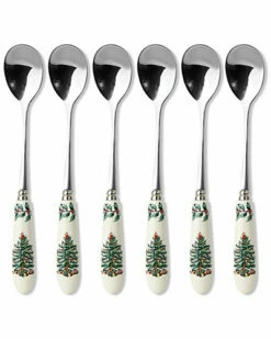 Spode Christmas Tree Set Of 6 Teaspoons Home