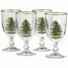Spode Christmas Tree Set Of 4 Pedestal Goblets Home