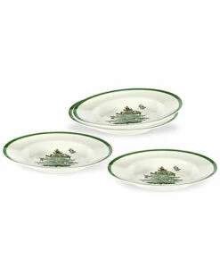 Spode Christmas Tree Set Of 4 Soup Plates Home