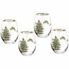 Spode Christmas Tree Set Of 4 Stemless Wine Glasses Home -Spode Shop 3050714495 RLLD 1