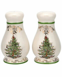 Spode Christmas Tree Gold Salt & Pepper Set Home
