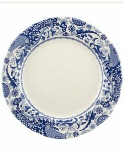 Spode Blue Italian Brocato 10.5in Dinner Plate Home