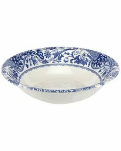 Spode Blue Italian Brocato Cereal Bowl 8in. Home