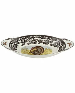 Spode Woodland Turkey Bread Tray Home